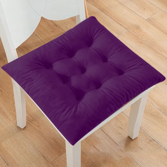Crystal Velvet Cushion,Picnic Pillows to Sit On Outdoor,Picnic Pillows,Table Pads for Dining Room Table,Bar Stool Cushions Square,Chair Seat Cushion Pads(Dark Purple 16in)from ANMUYUM