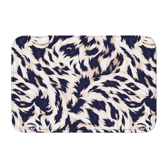 Crystal Velvet Floor Mat 23.6x15.7in Square Lock Edge Easy Cleaning ...