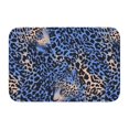 thumbnail image 1 of Crystal Velvet Floor Mat 23.6x15.7in Square Lock Edge Easy Cleaning Using Woven Technique Corrosion Resistant Bottom Drop Plastic Animal Print Style Aliceblue_4, 1 of 7