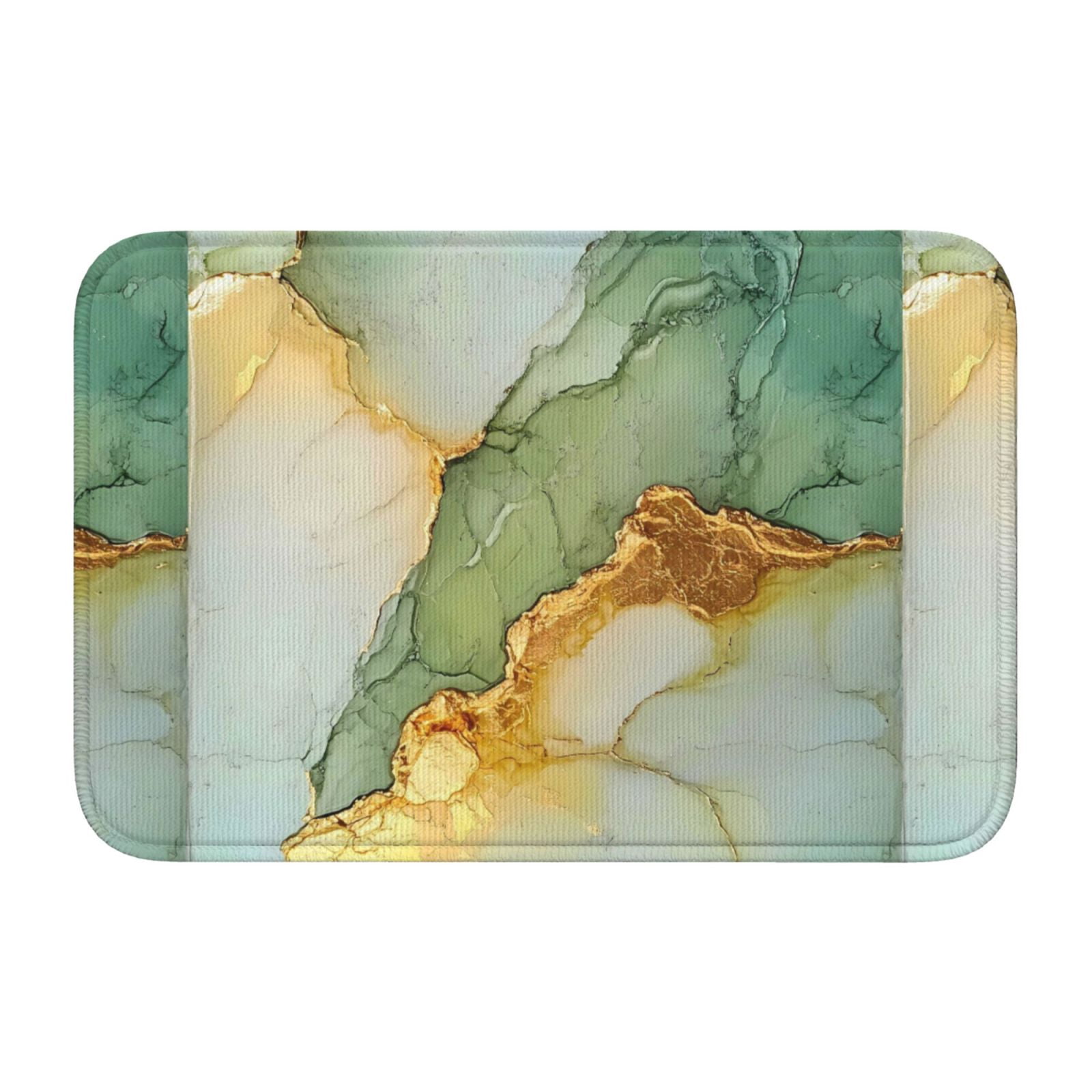 Crystal Velvet Floor Mat 23.6x15.7in Square Lock Edge Easy Cleaning ...