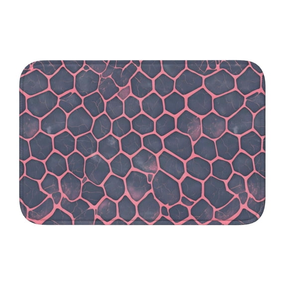 Crystal Velvet Floor Mat 23.6x15.7in Square Lock Edge Easy Cleaning ...