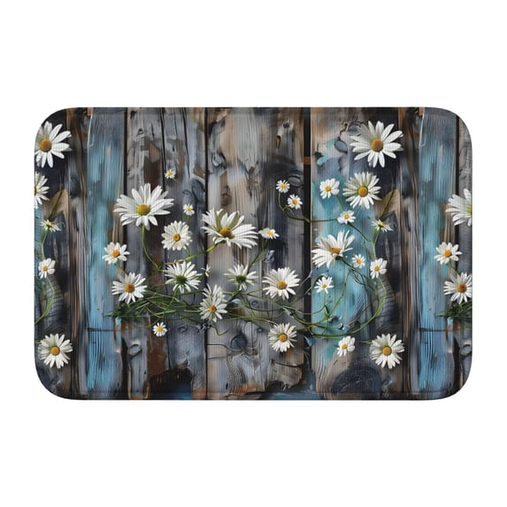 Crystal Velvet Floor Mat 23.6x15.7in Square Lock Edge Easy Cleaning ...