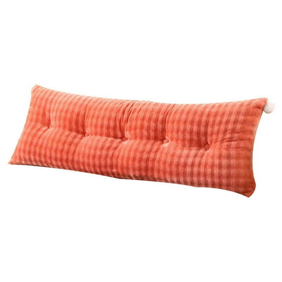 Velvet Headboard Wedge Pillow King Double Size Backrest Cushion for Bed with Removable Washable Cover Bedside Support Bolster Reading Pillow for Daybed Bunk Bed Dorm