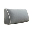 thumbnail image 1 of Velvet Headboard Wedge Pillow King Double Size Backrest Cushion for Bed with Removable Washable Cover Bedside Support Bolster Reading Pillow for Daybed Bunk Bed Dorm, 1 of 5