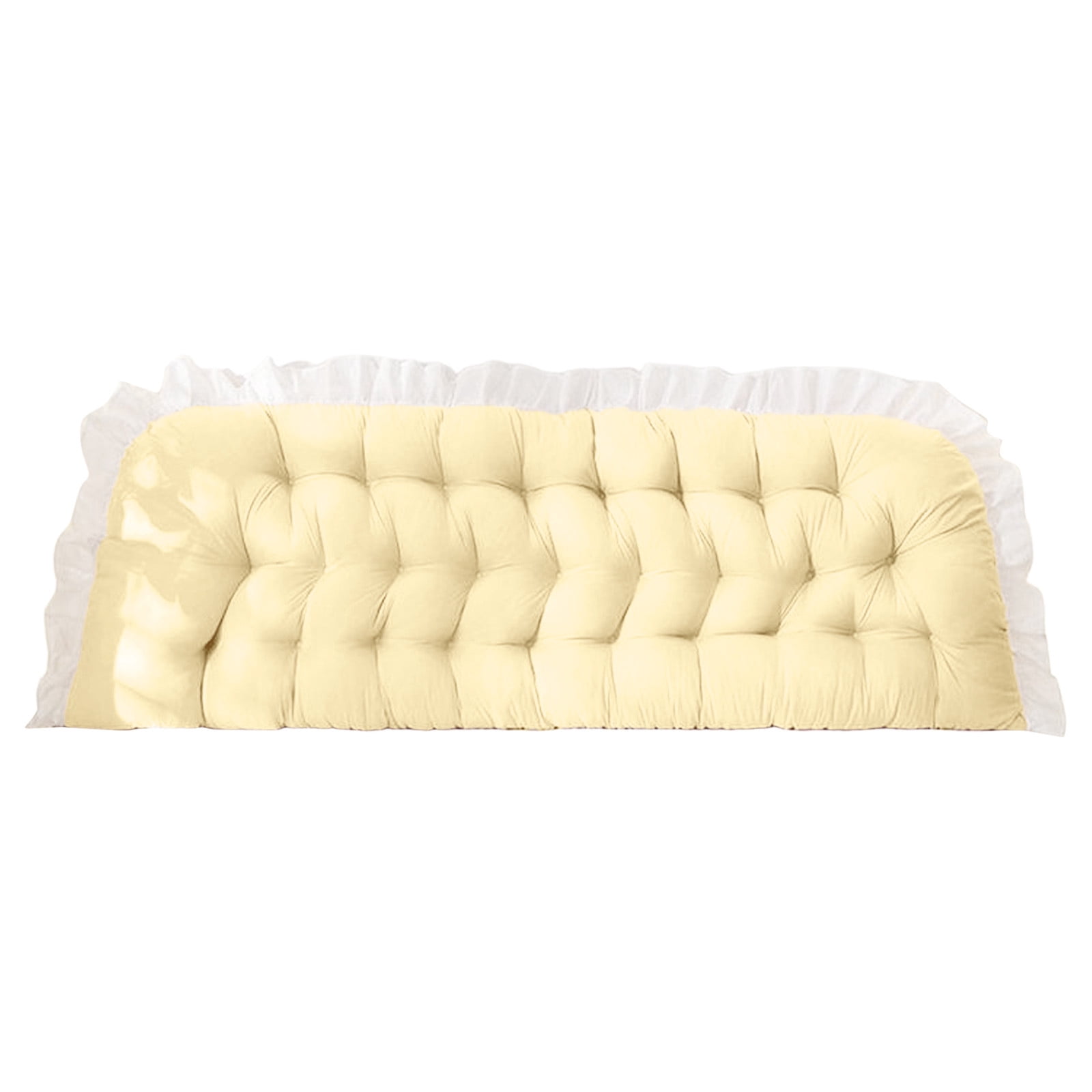 Velvet Headboard Wedge Pillow King Double Size Backrest Cushion for Bed with Removable Washable Cover Bedside Support Bolster Reading Pillow for Daybed Bunk Bed Dorm