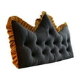 thumbnail image 1 of Velvet Headboard Wedge Pillow King Double Size Backrest Cushion for Bed with Removable Washable Cover Bedside Support Bolster Reading Pillow for Daybed Bunk Bed Dorm, 1 of 5
