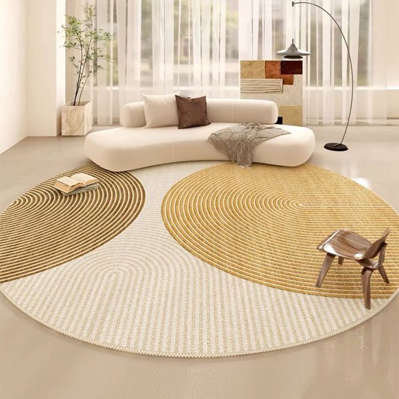 Crystal Velvet Modern Simple Round Carpet Home Bedroom Bed Blanket Living Room Dofa Coffee Table Mat