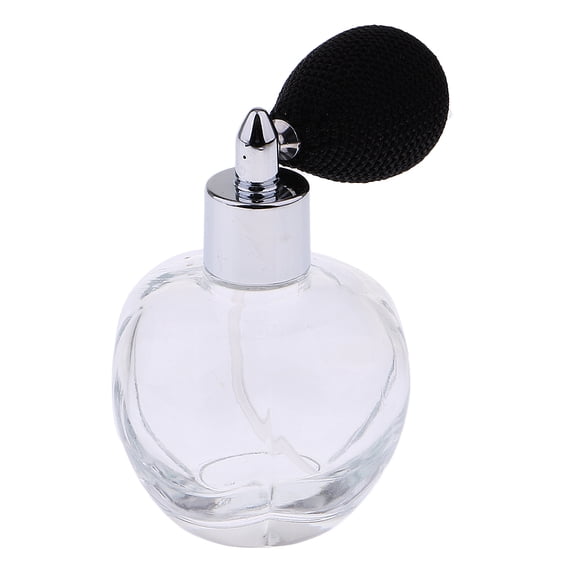 Crystal Vintage Refillable Perfume Bottle Short Spray Black