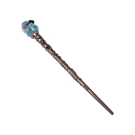 Crystal Wand for Witch, Wizard Cosplay and Fantasy Room, Home Decoration Gift