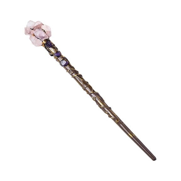 Crystal Wand for Witch, Wizard Cosplay and Fantasy Room, Home Decoration Gift