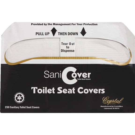 Crystal Ware SaniCover Paper Toilet Seat Cover