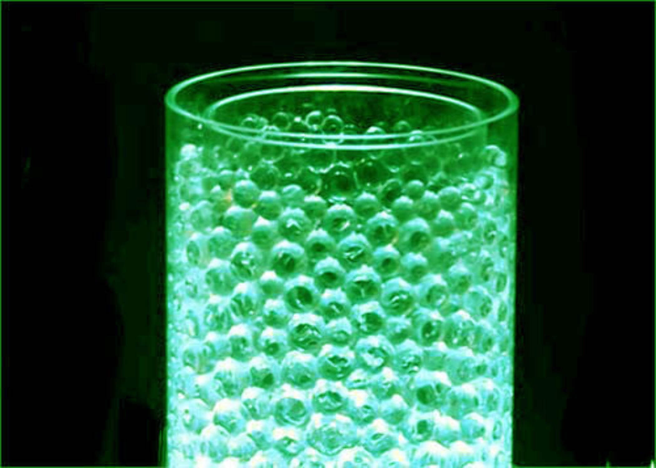 Crystal Water Gel Jelly Decor Beads Wedding Party Decorative Beads Apple Green (5 Bags 10g per bag)