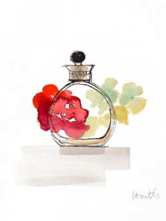 Crystal Watercolor Perfume III Canvas Art - Lanie Loreth (18X24)