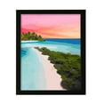 thumbnail image 1 of Crystal Waters Beach Sunset, 8 x 10 Black Framed Print Sign Easy Installation | Beautiful Sunsets | Stylish Modern Decoration For The Home and Office, 1 of 4