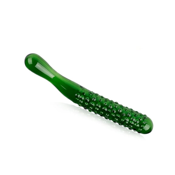 Crystal Wave-Textured Glass Massager Adult Wellness Product, Body-Safe Glass