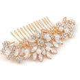 thumbnail image 1 of Crystal Wedding Hair Comb Bridal Hair Comb Pearl Wedding Headpiece Silver Hair Accessories, 1 of 4