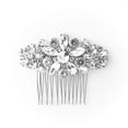 thumbnail image 1 of Crystal Wedding Hair Comb Rhinestone Bridal Side Hair Comb Hair Pin Flordal Headpiece Hair Jewelry Silver color Hapibuy, 1 of 4