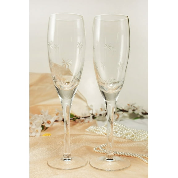 Crystal Wedding Toasting Flutes Champagne Sets Anniversary 900CL