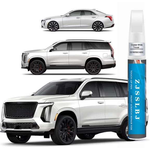 Crystal White Tricoat(G1W/WA140X) Touch Up Paint Compatible with Cadillac, Car Paint Pen Scratch Repair Two-In-One Touch Up Paint, Premium Car Scratch Remover for Deep Scratches
