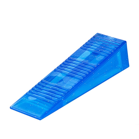 Crystal Windproof Flexible Door Stopper Resistant Finger Protector Creative Translucent Door Stops Door Holder (Blue)