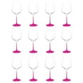 thumbnail image 1 of Crystal Wine Glasses 17.5 oz. Set of 12, Bulk Pack - Restaurant Glassware, Perfect for Red Wine or White Wine - Pink, 1 of 5