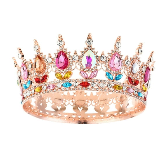 For Women Rhinestone Bridal Wedding Headpiece Party Accessory Rhinestone Bride Headband for Wedding, Birthday, Pageant, Party,C-Multicolour