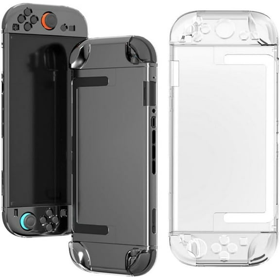 Crystal case for Switch 2, PC Material Split Console Handle Transparent Protective case Rub-resistant Scratch Resistant Fingerprint Resistant Easy to disassemble