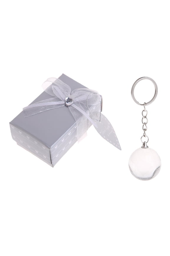 Crystal for Key Chain Keyring Keychain World Glass Pendant for Cre