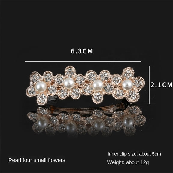 Crystal hair clip hair accessory, mother hair clip, floral spring clip, children's hair accessory, elegant and exquisite hair clip