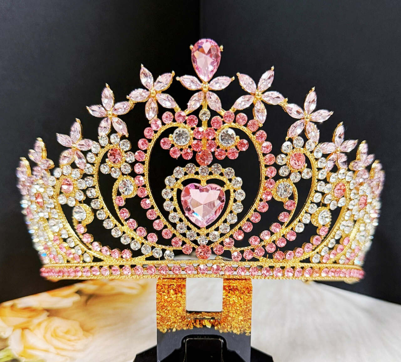 Gold Tiara Collection for Women and Girls for Special Occasions
