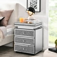 thumbnail image 1 of Crystal - inlaid Mirrored Nightstand | Adapts to Various Functions | Durable MDF Structure | Keeps Eyeglasses and Small Items Organized, 1 of 6