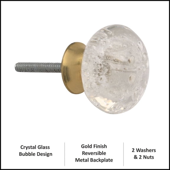 Crystal knob Drawer Knob Pack of 12