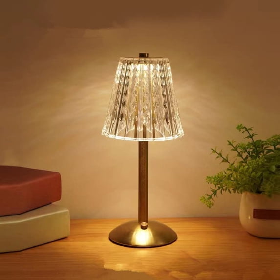 Crystal lamp,Crystal Diamond Table Lamp,LEDBedside Lamps 16-Color ...