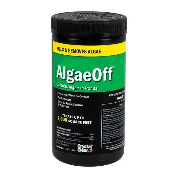 CrystalClear AlgaeOff - String Algae Remover - 2.5 pounds Treats Up to 1,000 Square Feet