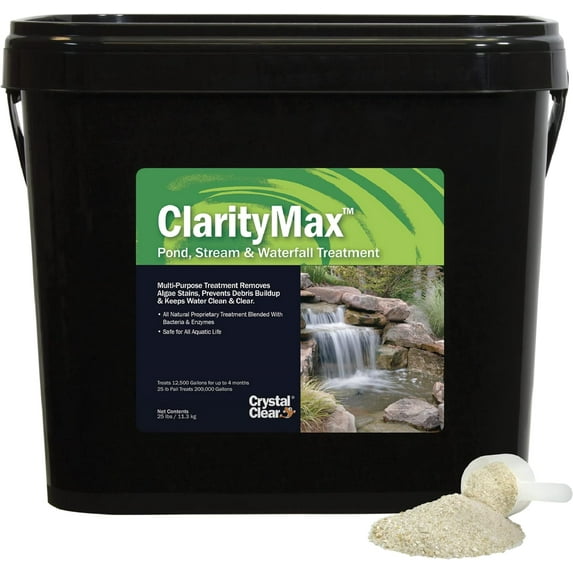 CrystalClear ClarityMax - All-in-One Pond Clarifier, Treats Up to 48,000 Gallons, Koi Safe - 6 lbs