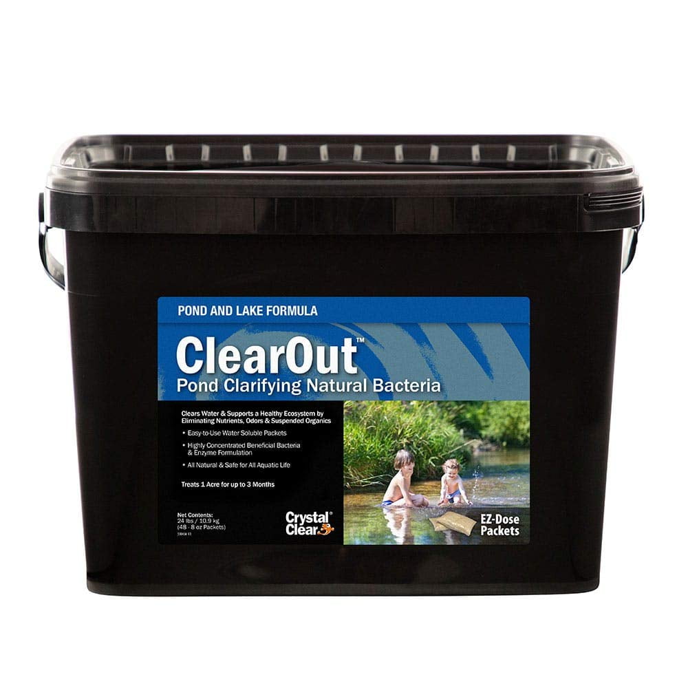 ClearOut Pond Clarifier Natural Bacteria Packets, 24 lbs