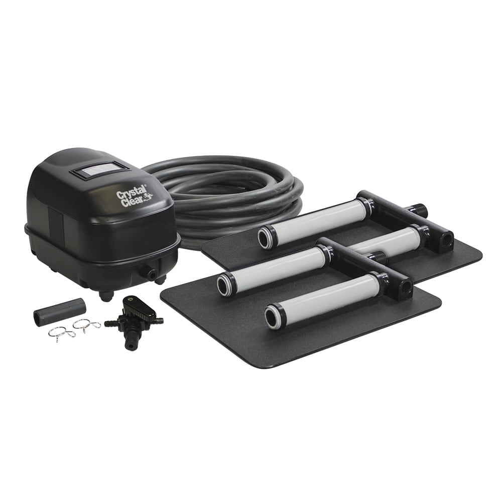 CrystalClear KoiAir 2 Black and Gray Pond Aeration Kit