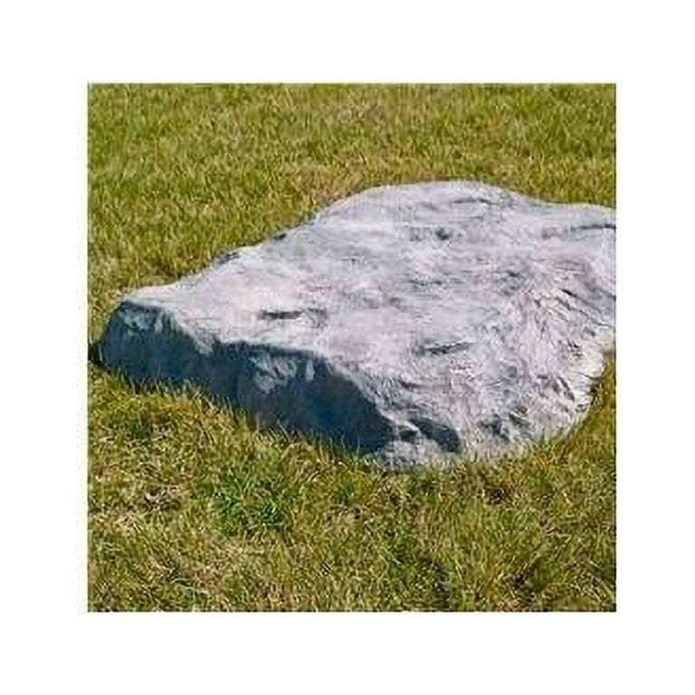 CrystalClear TrueRock Fake Fiberglass Flat Rock, Large, Greystone, 42 x 36  x 5 …