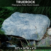 CrystalClear TrueRock Fake Fiberglass Flat Rock, Medium, Greystone, 32 x 26 x 4