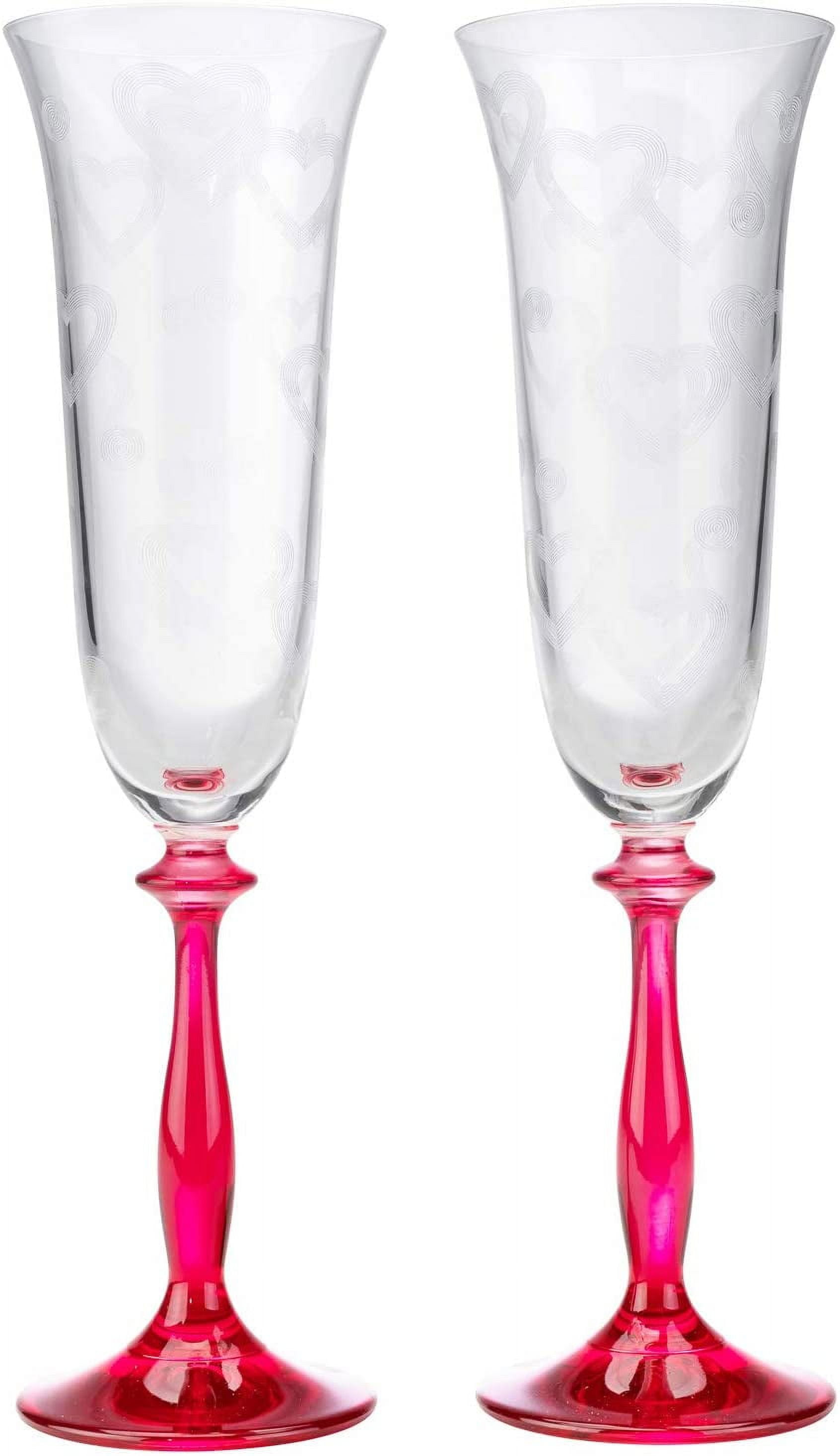 Big Red Wine Glasses Set by Crystalex – Crystal Decor