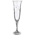 thumbnail image 1 of Crystalite Bohemia 5 Oz Crystal Champagne Flute Glasses "Sparkly" with Swarovski Rhinestones, Set of 6, Great Gift Idea for Anniversary, Wedding, Birthday, 1 of 1