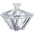 thumbnail image 1 of Crystalite Bohemia 7.5" Dia Crystal Bowl with Lid with Swarovski Rhinestones, Candy/Fruit Bowl with Elegant Design, 1 of 1