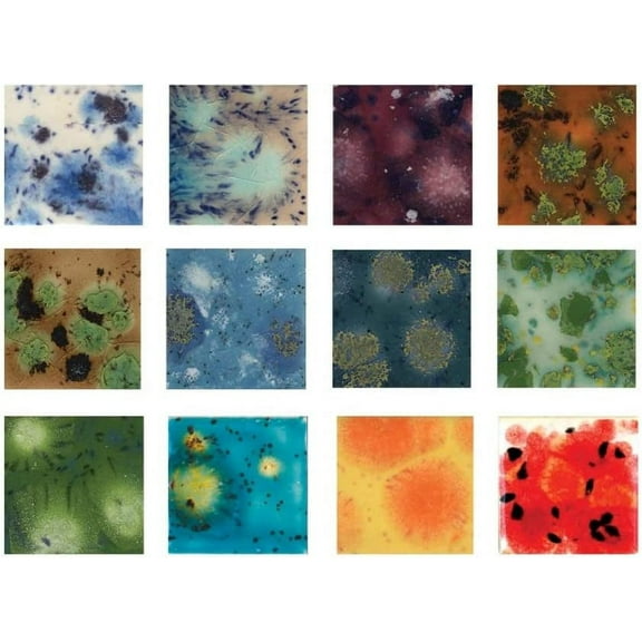 Crystalites Glaze Set 4 oz - 12 Jars, (S-2KIT2)