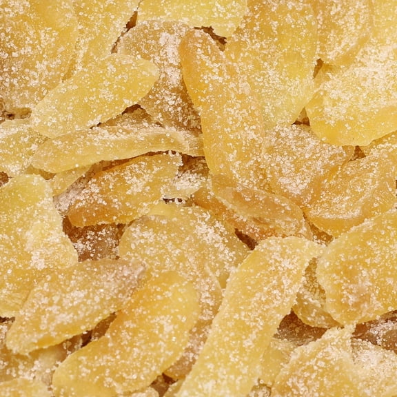 Crystallized Ginger Slices by It's Delish, 11 Lbs Bulk Candied Dried Ginger Fruit Chews Natural Candy, Ginger Root with Sugar Crystals, Unsulphured, No Color Added - Healthy Snack, Vegan, Kosher