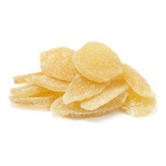 Crystallized Ginger Slices Sulfured by It's Delish, 5 Lbs Bulk  Candied Dried Ginger Fruit Slices, No Color Added - Vegan, Kosher
