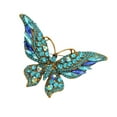 thumbnail image 1 of Crystals Adorned Butterfly Brooch Enamel Finish Multipurpose Fashion Accessory Ideal Gift for Special Occasions, 1 of 18