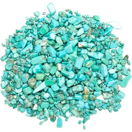 Crystals  Stones ative Rocks for Vase, Tumbled Turquoise Crystal Chips Bulk Stones Fish Gravel Filler Vase Filler Plants 1 lb
