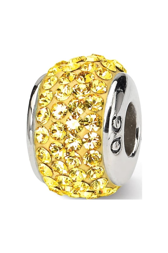 Crystals from Swarovski Nov Stone Charm Sterling Silver Reflection Beads