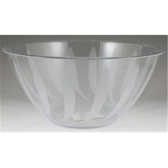 Crystalware 65062 160 oz Swirl Bowl - Clear