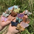 thumbnail image 1 of Crystland Wholesale Natural Mix Butterfly Quartz Crystal Carved Skull Reiki healing Gift 10pcs, 1 of 7